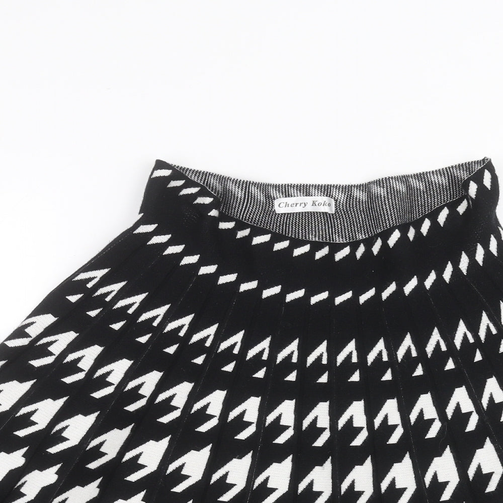 cherry kok Womens Black   A-Line Skirt Size M