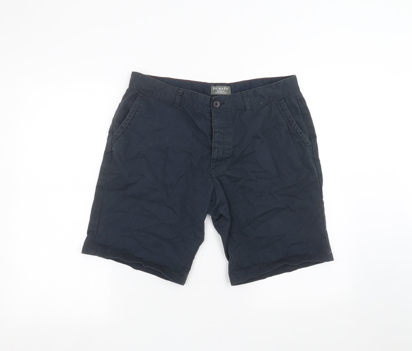 Primark Mens Blue   Chino Shorts Size 34 in