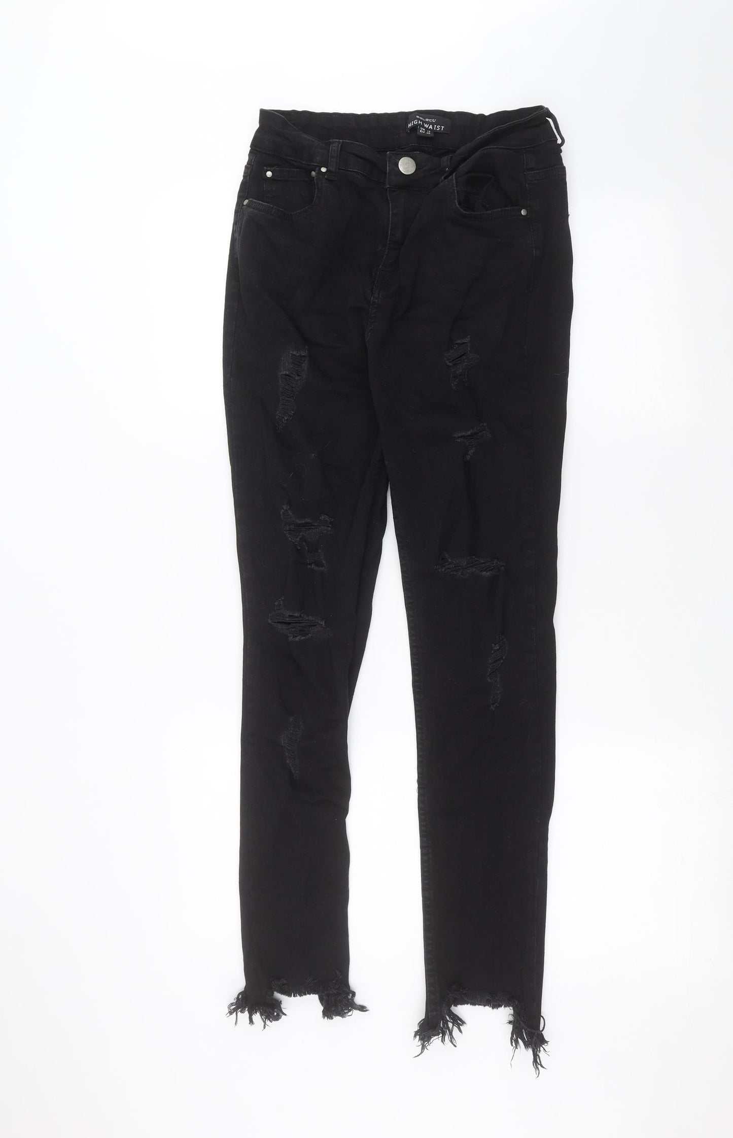 Select Womens Black   Skinny Jeans Size 12 L27 in
