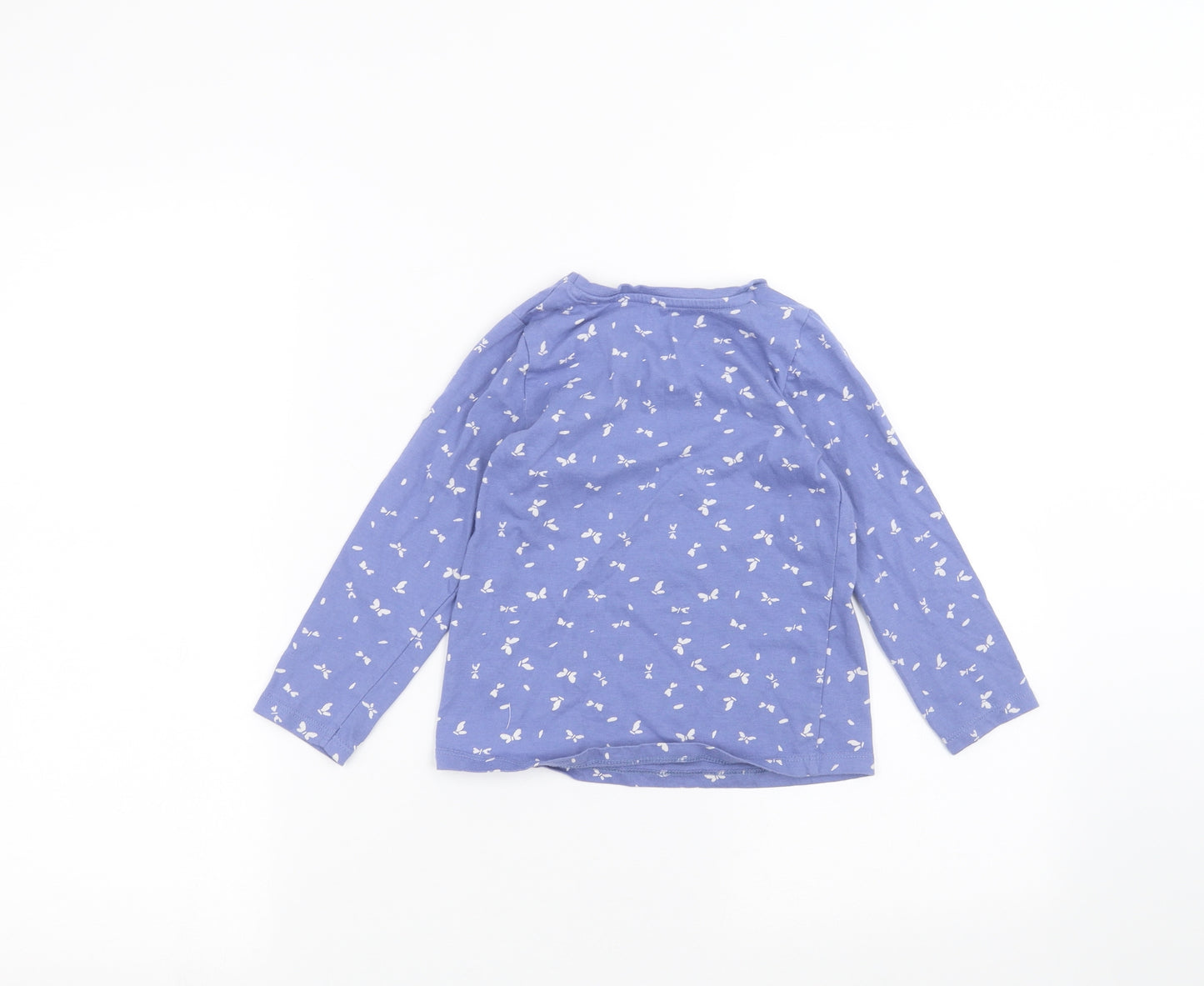 Nutmeg Girls Blue   Basic T-Shirt Size 4-5 Years