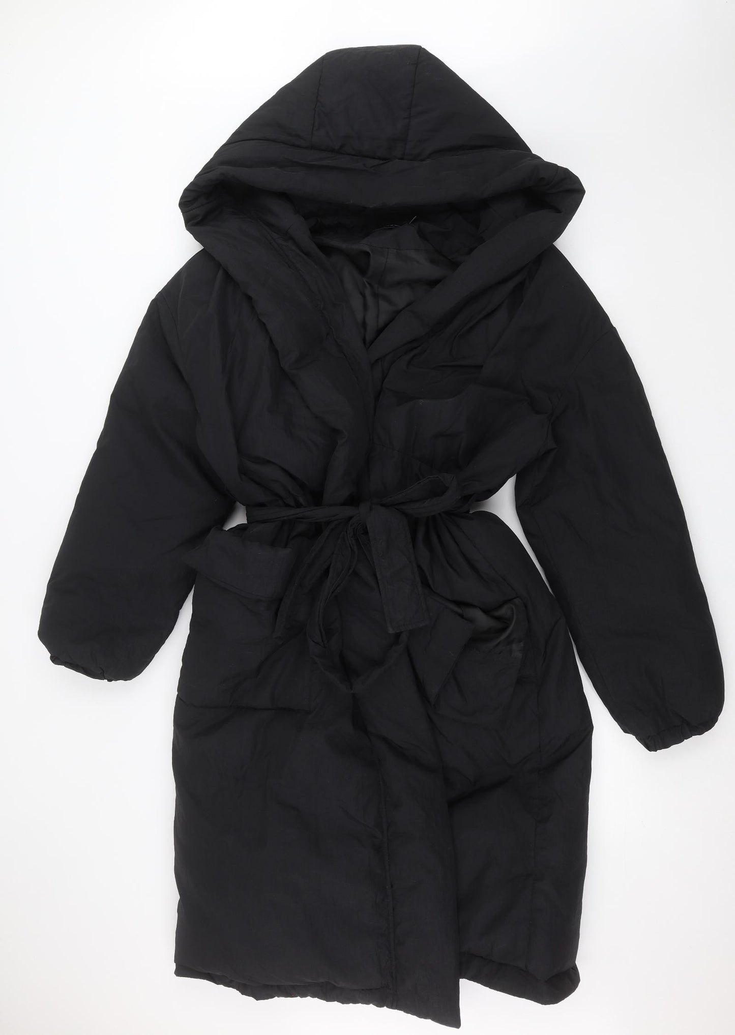 Boohoo Womens Black   Parka Coat Size 12