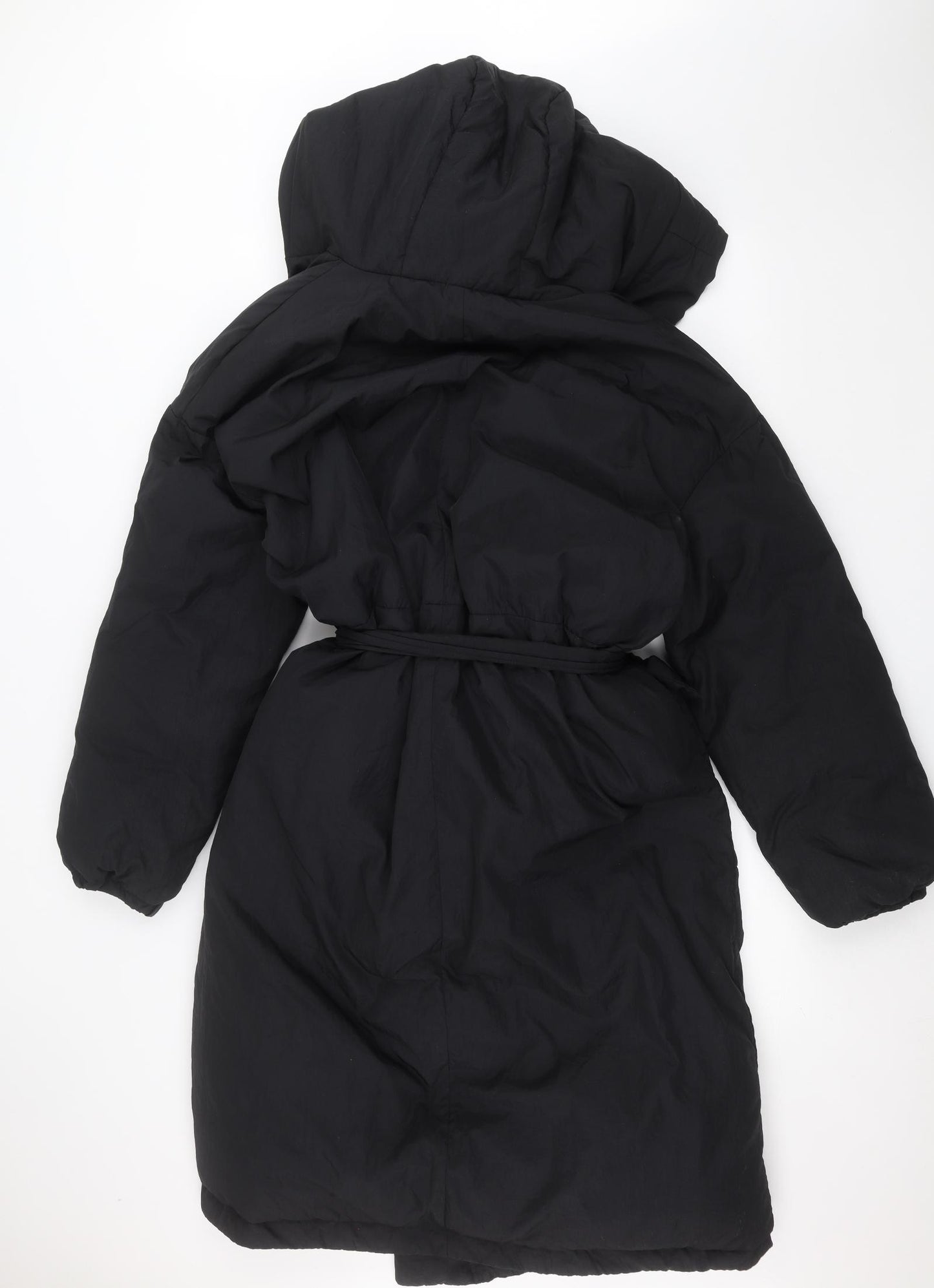 Boohoo Womens Black   Parka Coat Size 12
