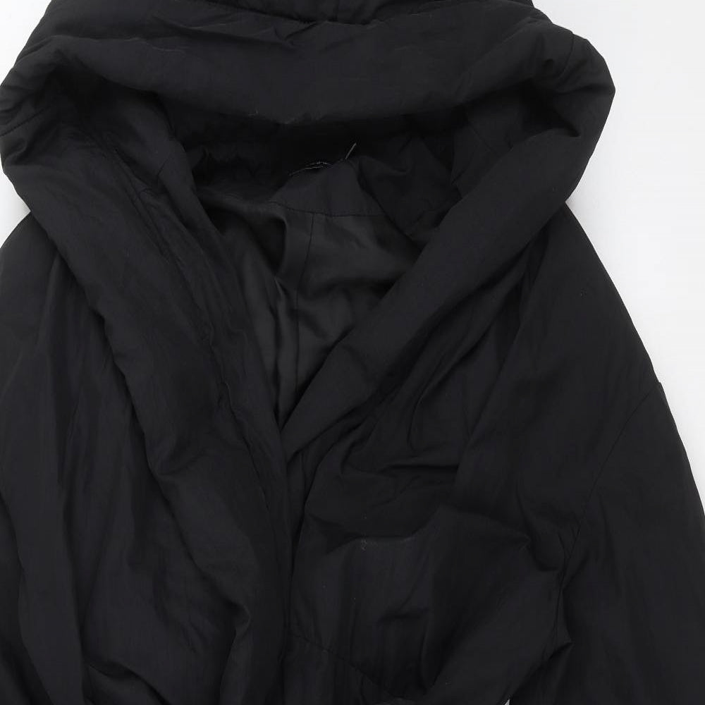 Boohoo Womens Black   Parka Coat Size 12