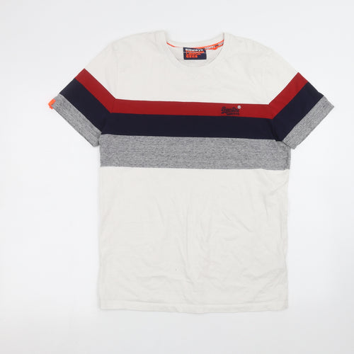 Superdry Mens White    T-Shirt Size L