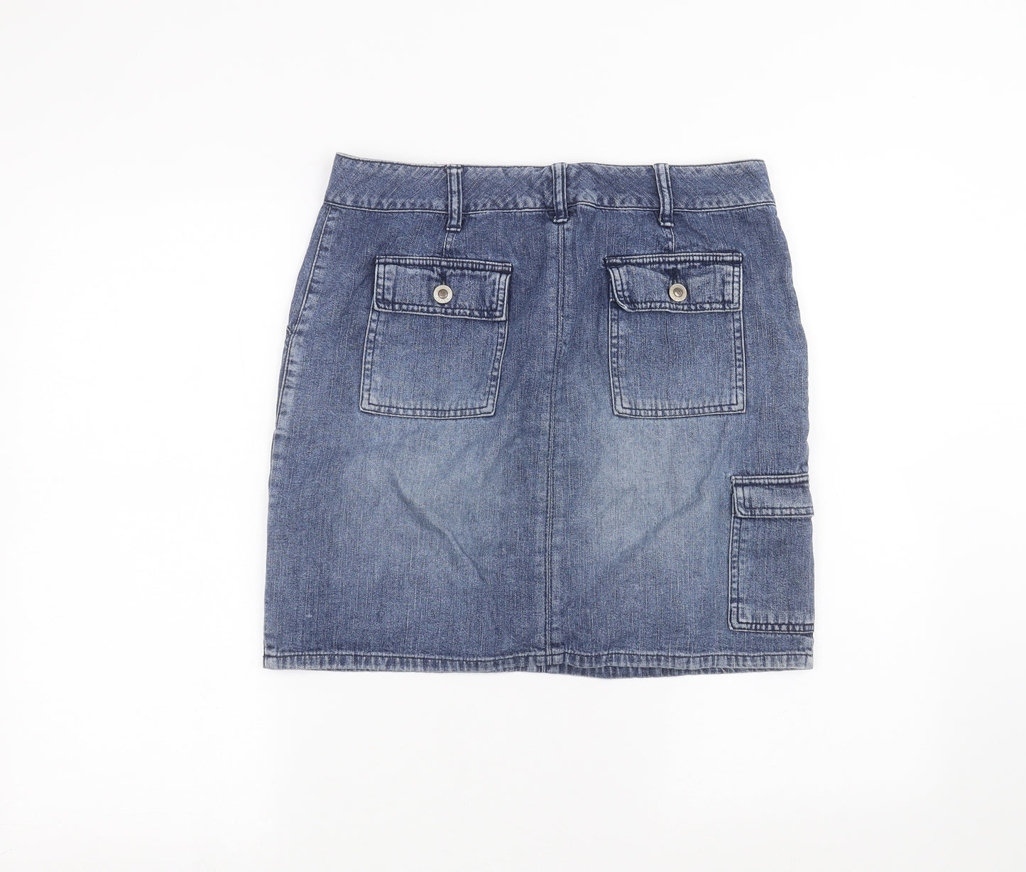 Preworn Womens Blue   Mini Skirt Size 12