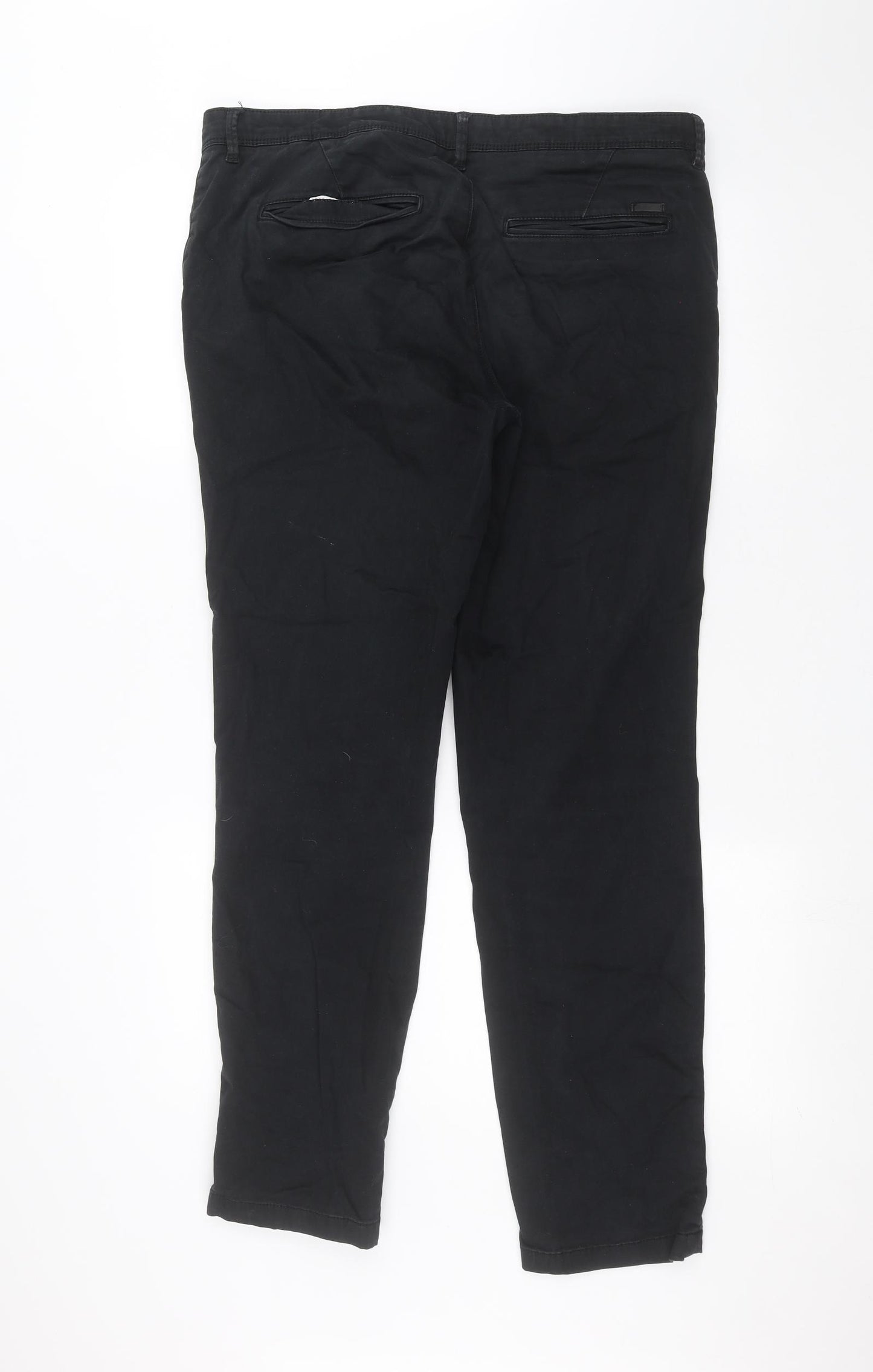 JACK & JONES Mens Black   Straight Jeans Size 34 in L32 in