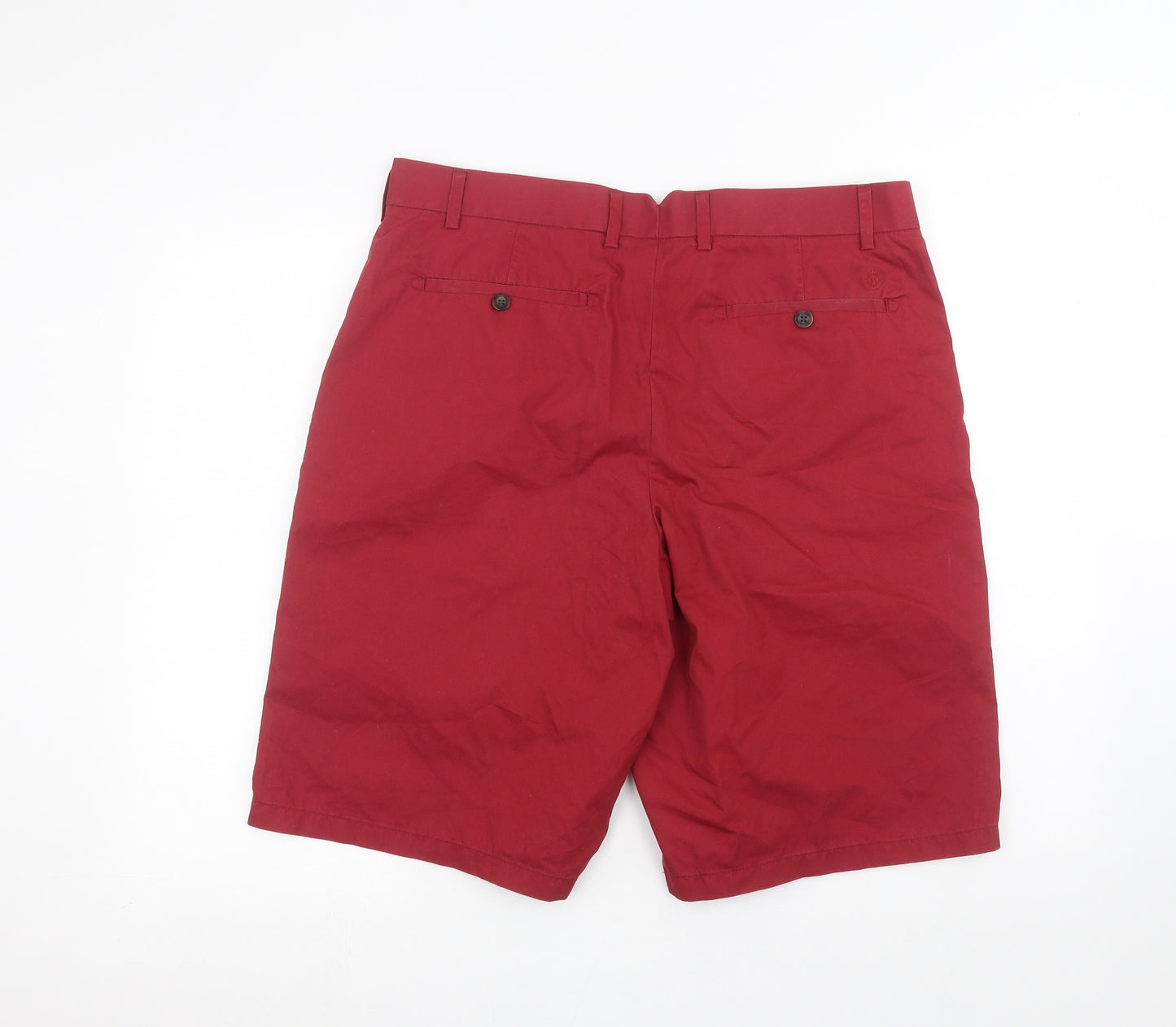 Marks and Spencer Mens Red   Chino Shorts Size 36 in