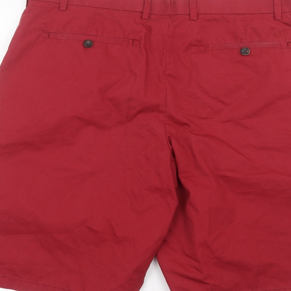 Marks and Spencer Mens Red   Chino Shorts Size 36 in