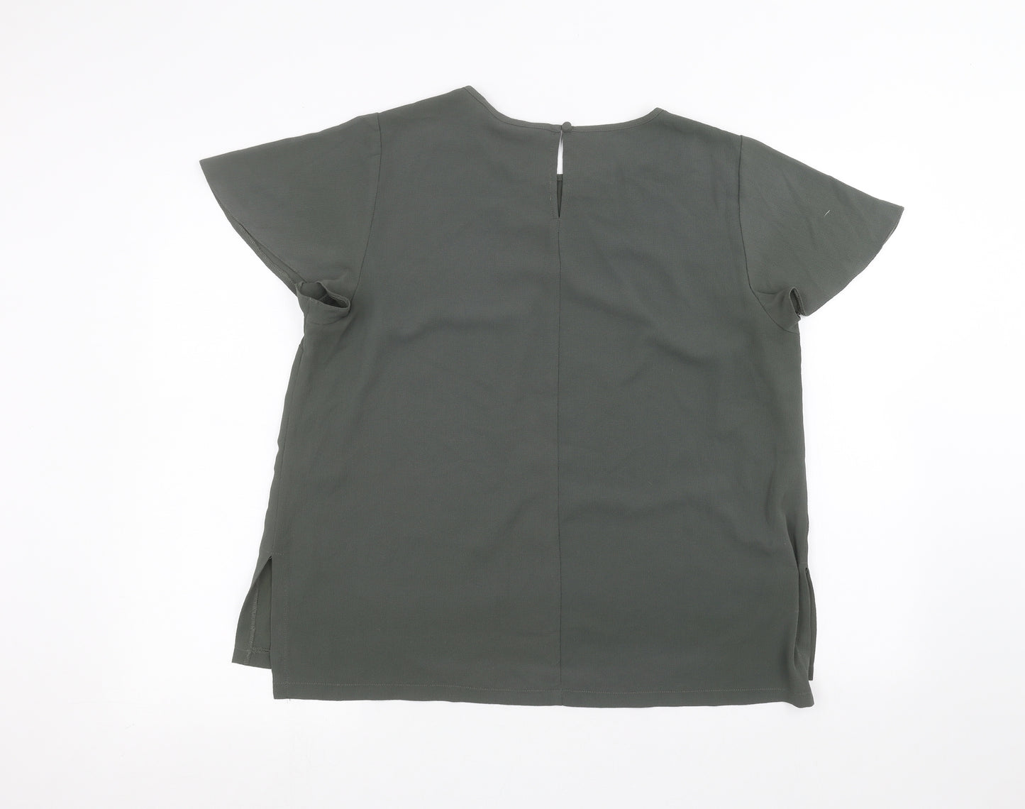 Dorothy Perkins Womens Green   Basic T-Shirt Size 16