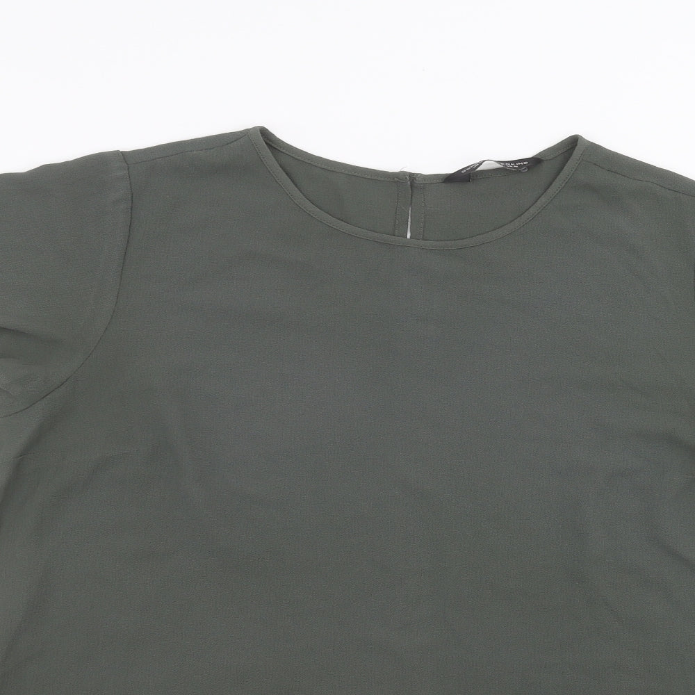 Dorothy Perkins Womens Green   Basic T-Shirt Size 16