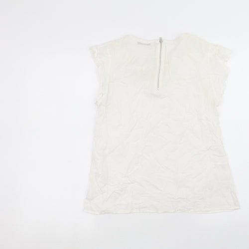 George Womens White   Basic T-Shirt Size 12