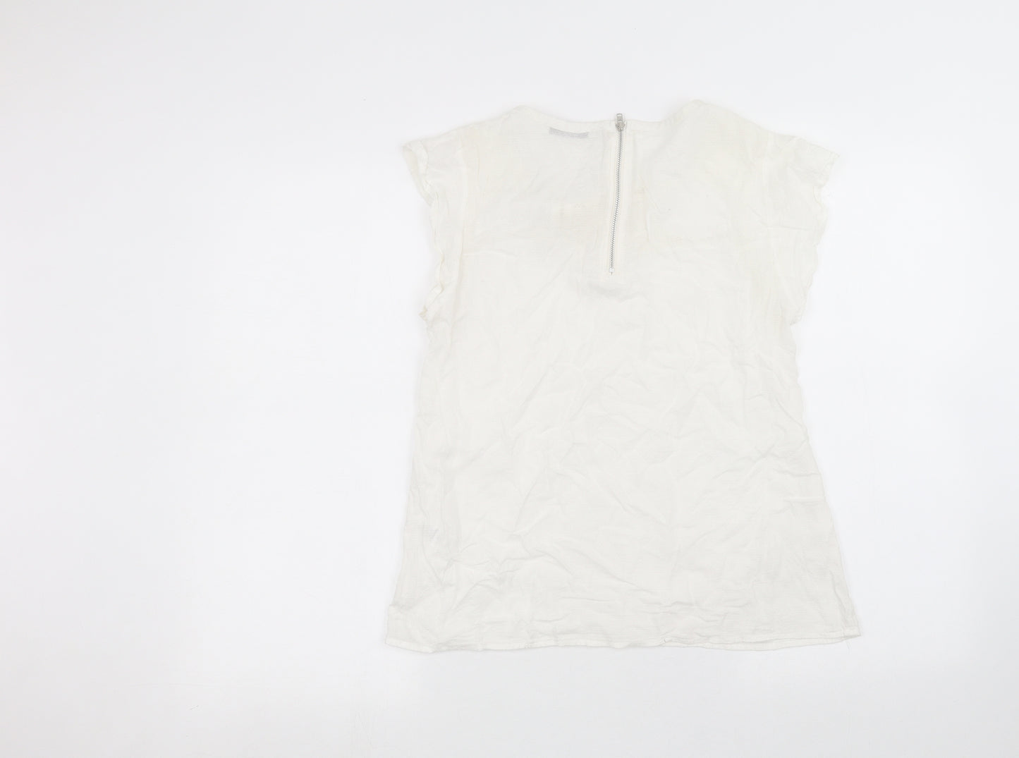 George Womens White   Basic T-Shirt Size 12
