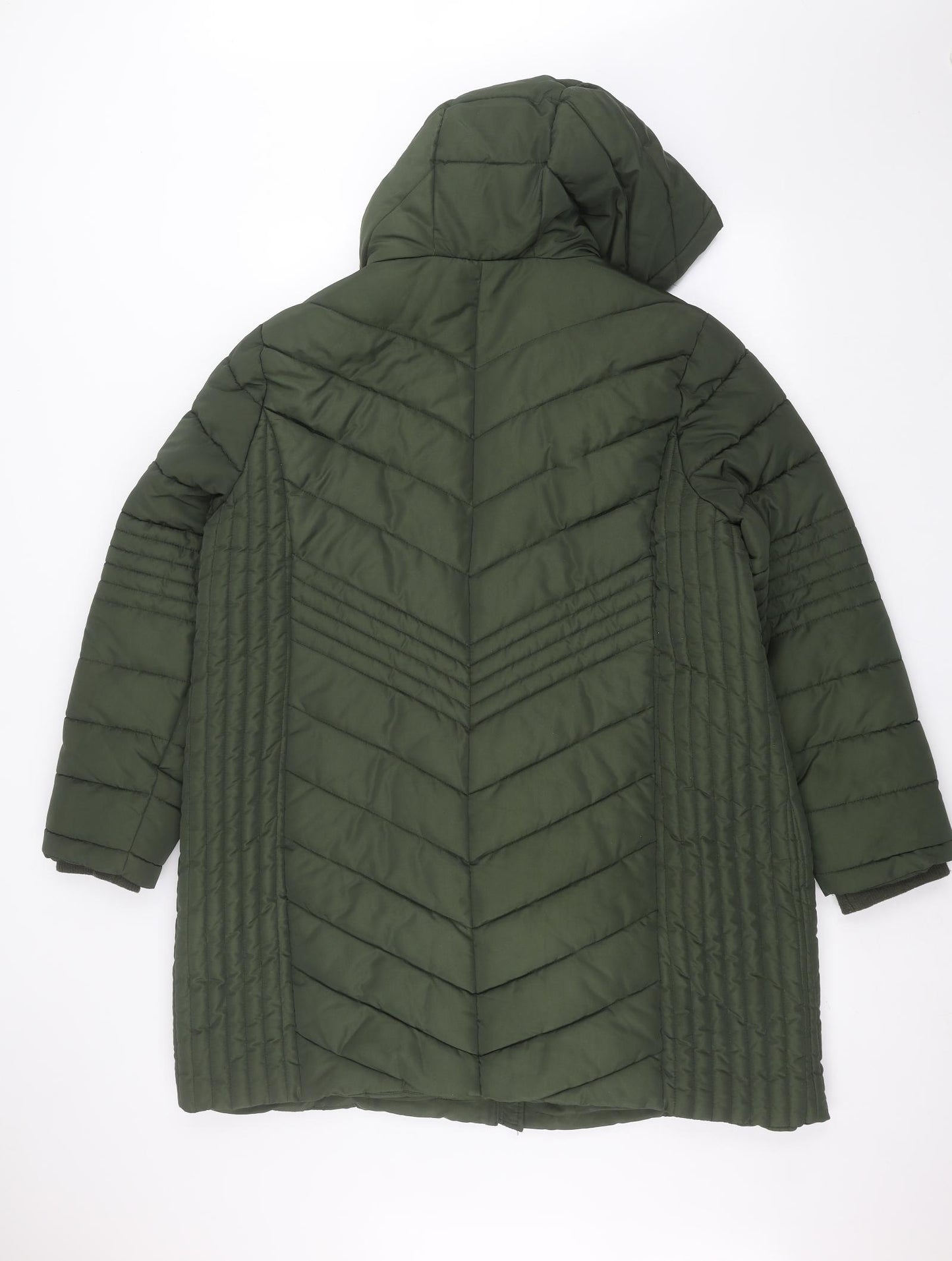 Evans Womens Green   Parka Coat Size 20