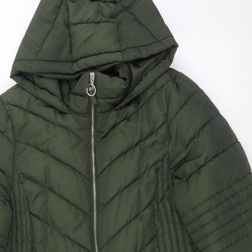 Evans Womens Green   Parka Coat Size 20