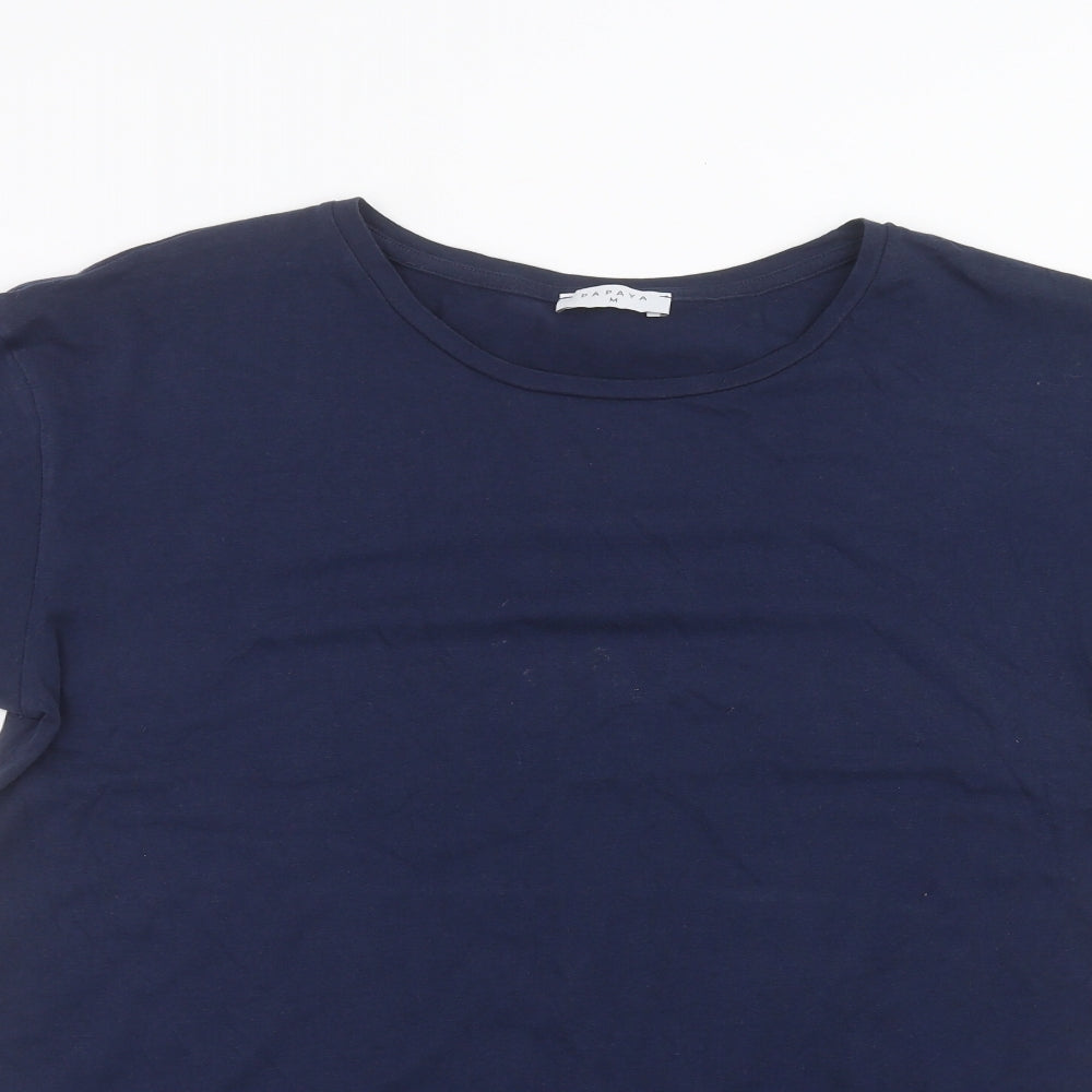 Papaya Womens Blue   Basic T-Shirt Size M