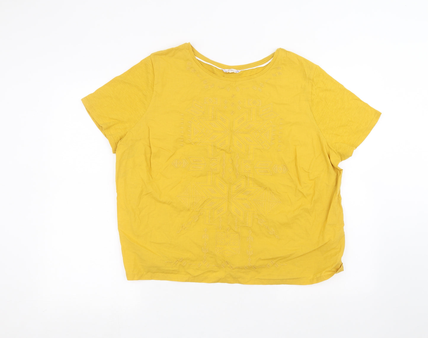 Falmer Heritage Womens Yellow   Basic T-Shirt Size 18