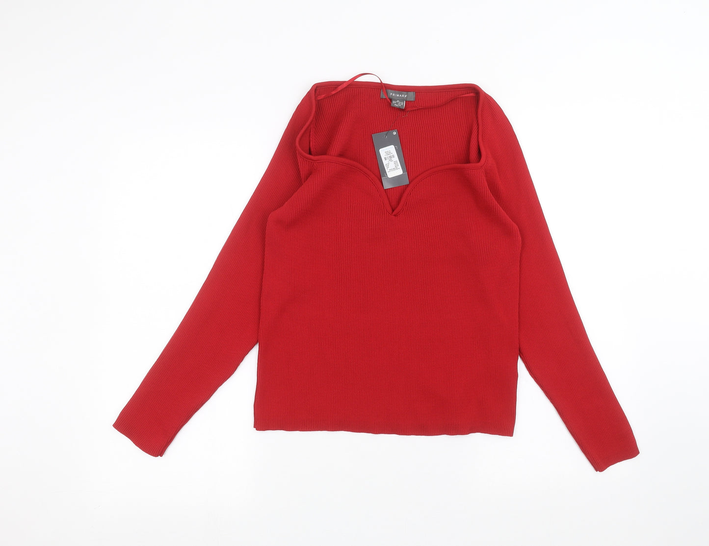 Primark Womens Red   Pullover Jumper Size XL