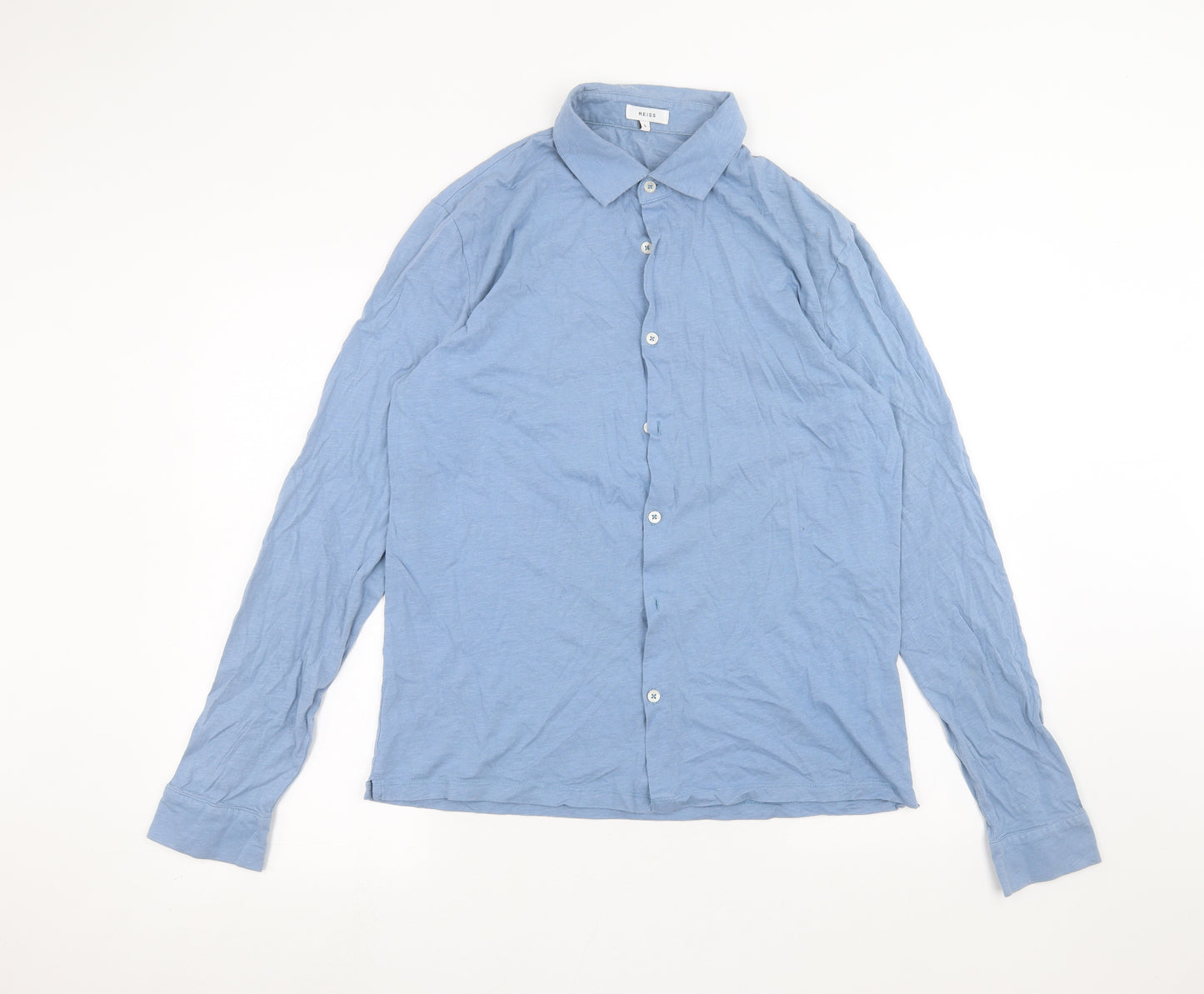 Reiss Mens Blue    Dress Shirt Size L