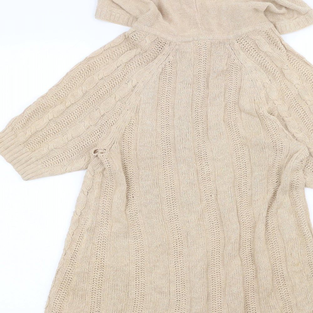 Preworn Womens Brown   Cardigan Hoodie Size L