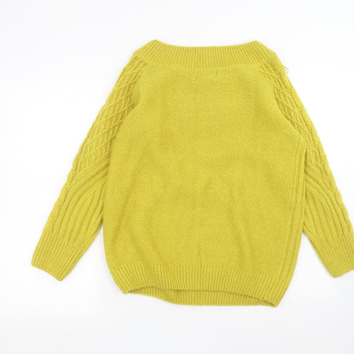 Papaya Womens Yellow   Pullover Jumper Size M