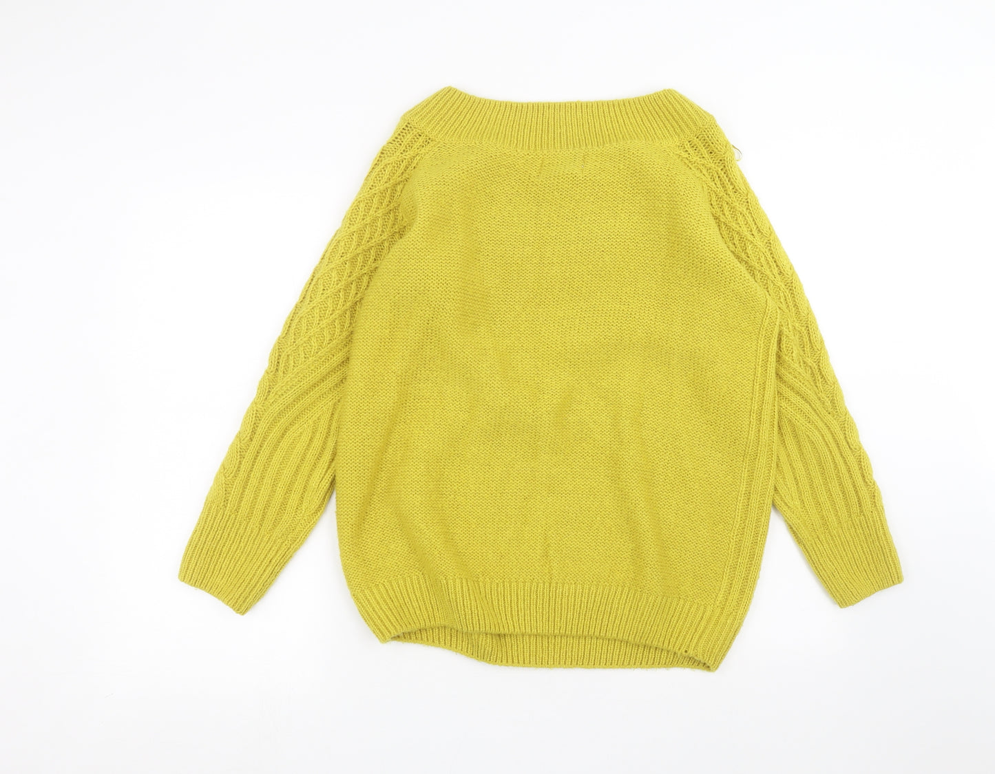 Papaya Womens Yellow   Pullover Jumper Size M