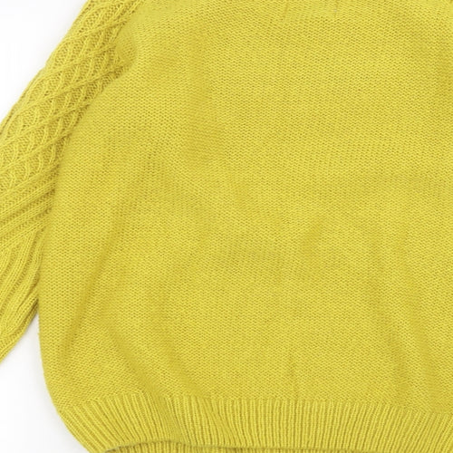 Papaya Womens Yellow   Pullover Jumper Size M