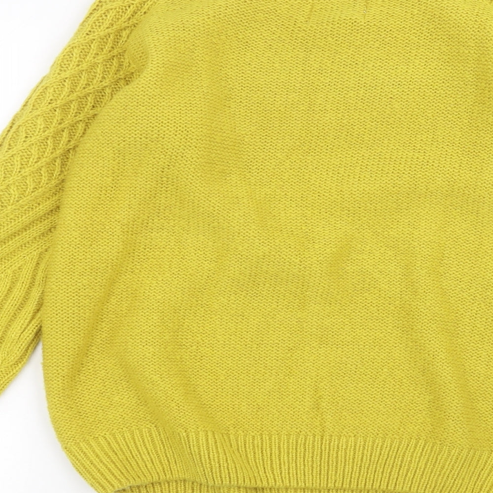 Papaya Womens Yellow   Pullover Jumper Size M