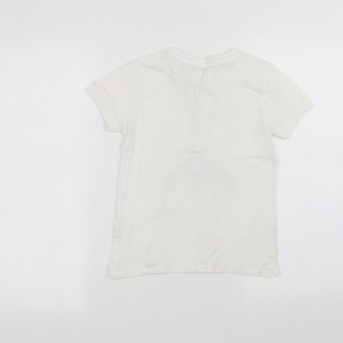 join nature Girls White   Basic T-Shirt Size 6-7 Years