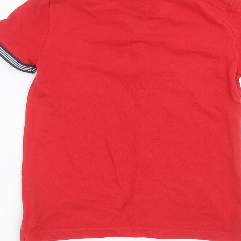 Blue Zoo Boys Red   Basic Polo Size 7-8 Years