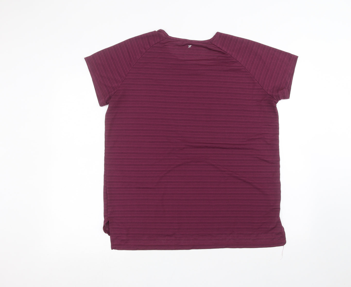 workout Womens Purple   Basic T-Shirt Size 14