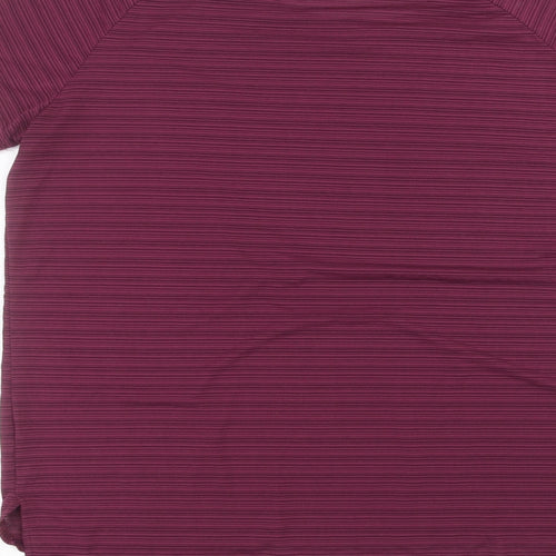 workout Womens Purple   Basic T-Shirt Size 14