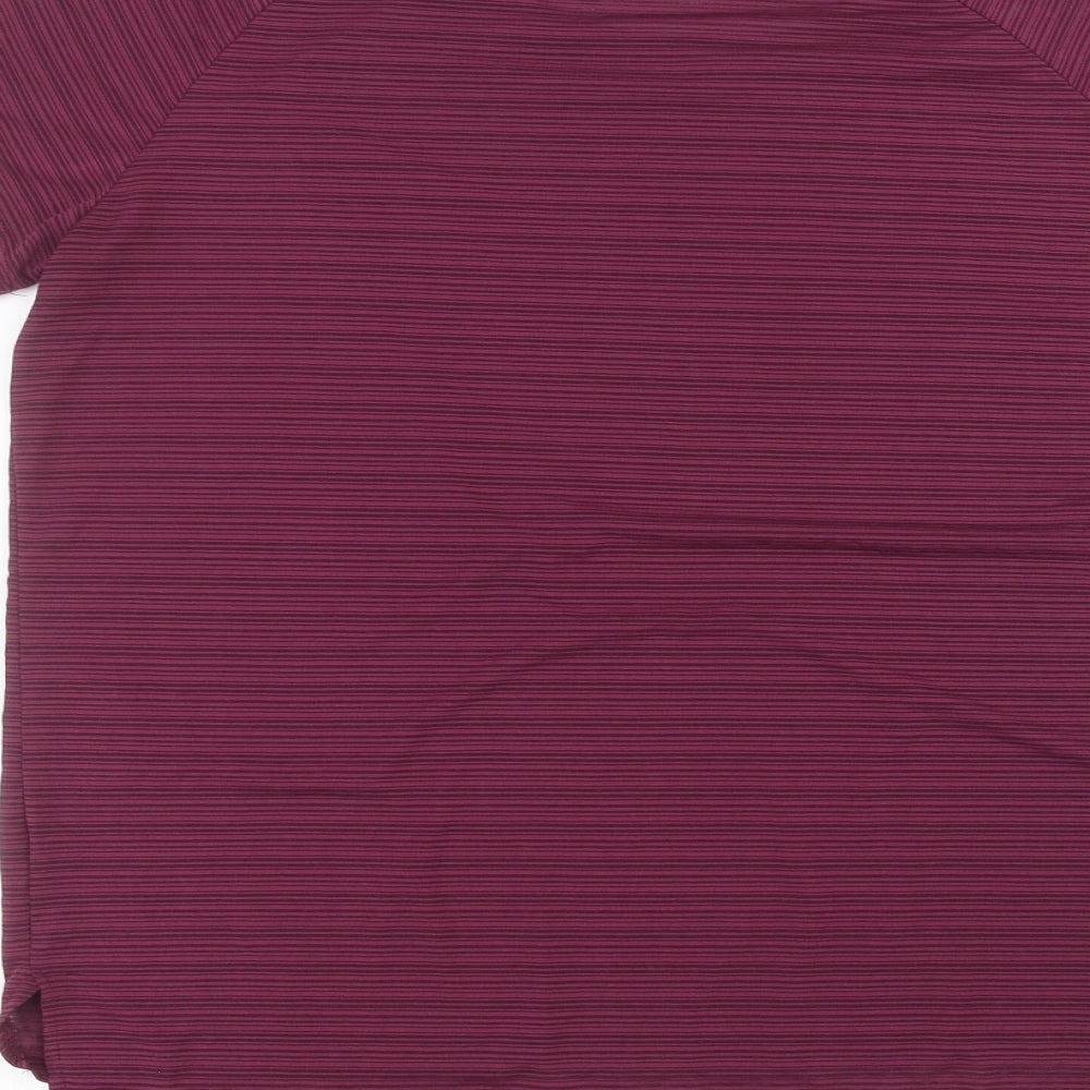 workout Womens Purple   Basic T-Shirt Size 14