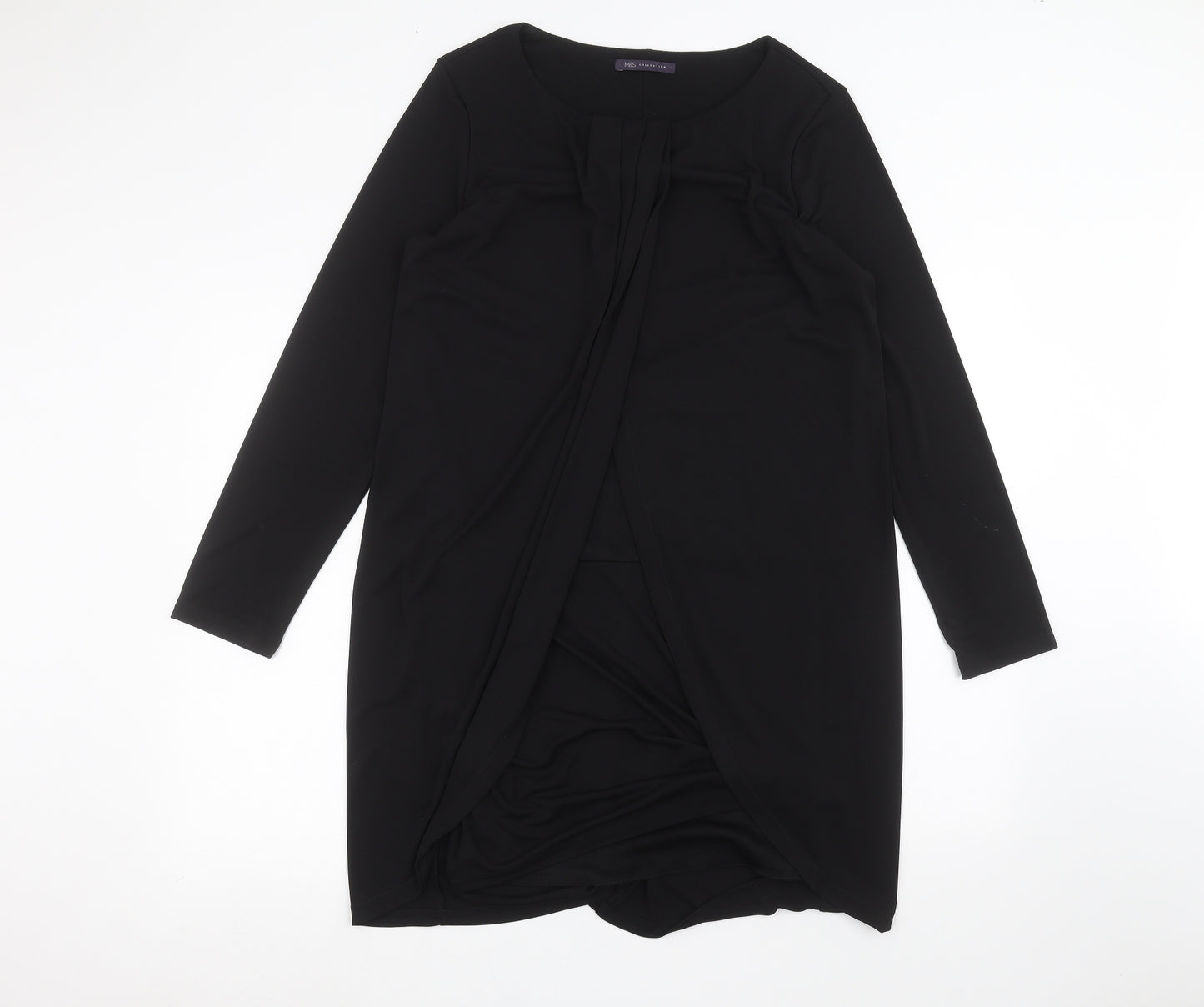 Marks and Spencer Womens Black   Basic Blouse Size 14