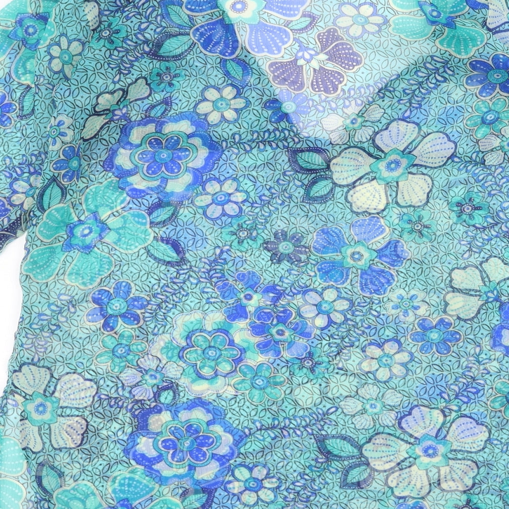 Papaya Womens Blue   Basic Blouse Size 12
