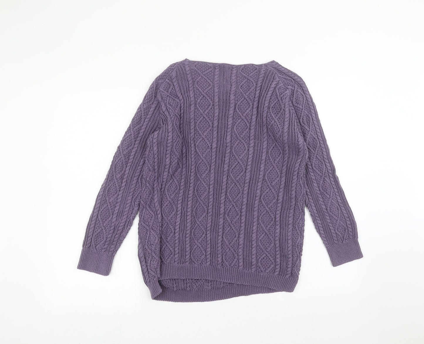 Tru Womens Purple   Pullover Jumper Size L