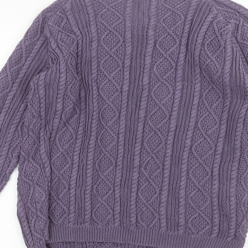 Tru Womens Purple   Pullover Jumper Size L