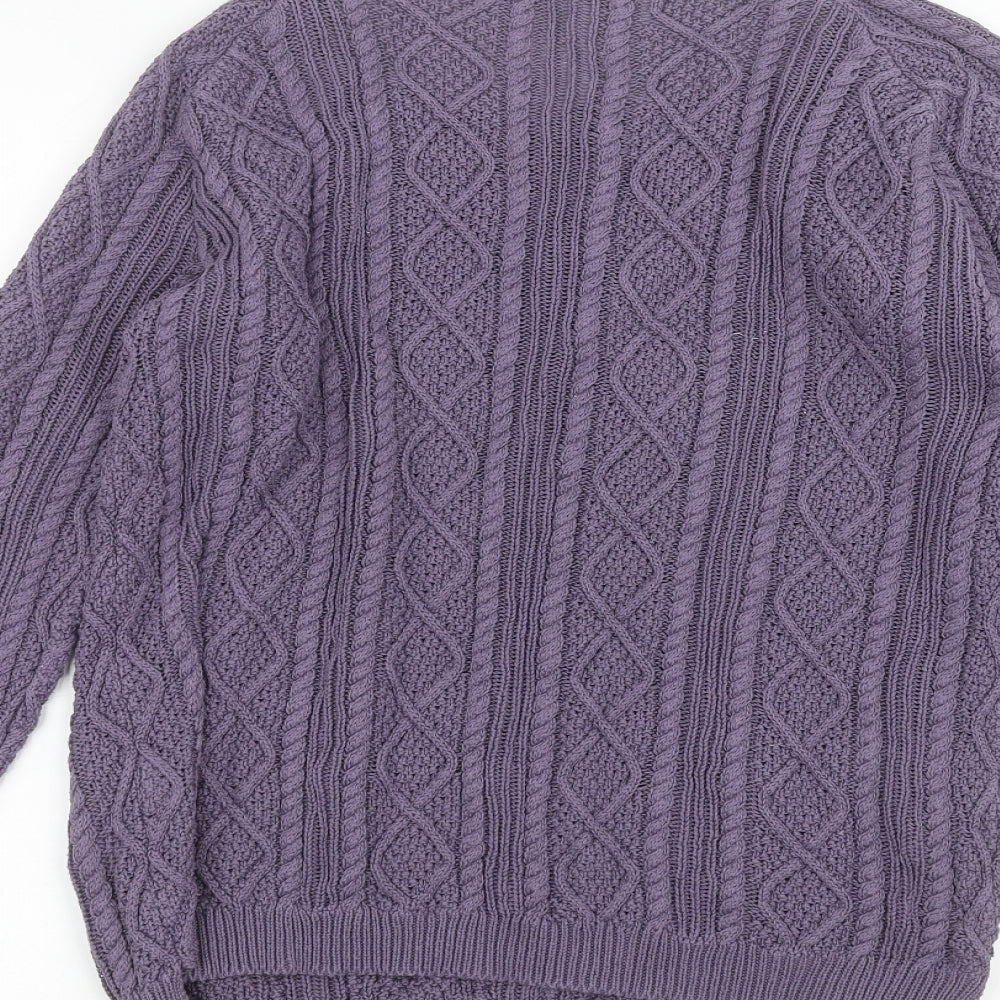 Tru Womens Purple   Pullover Jumper Size L