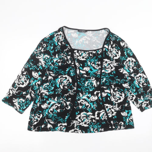 Classic Womens Black   Basic Blouse Size 18
