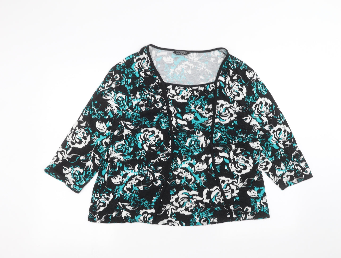 Classic Womens Black   Basic Blouse Size 18