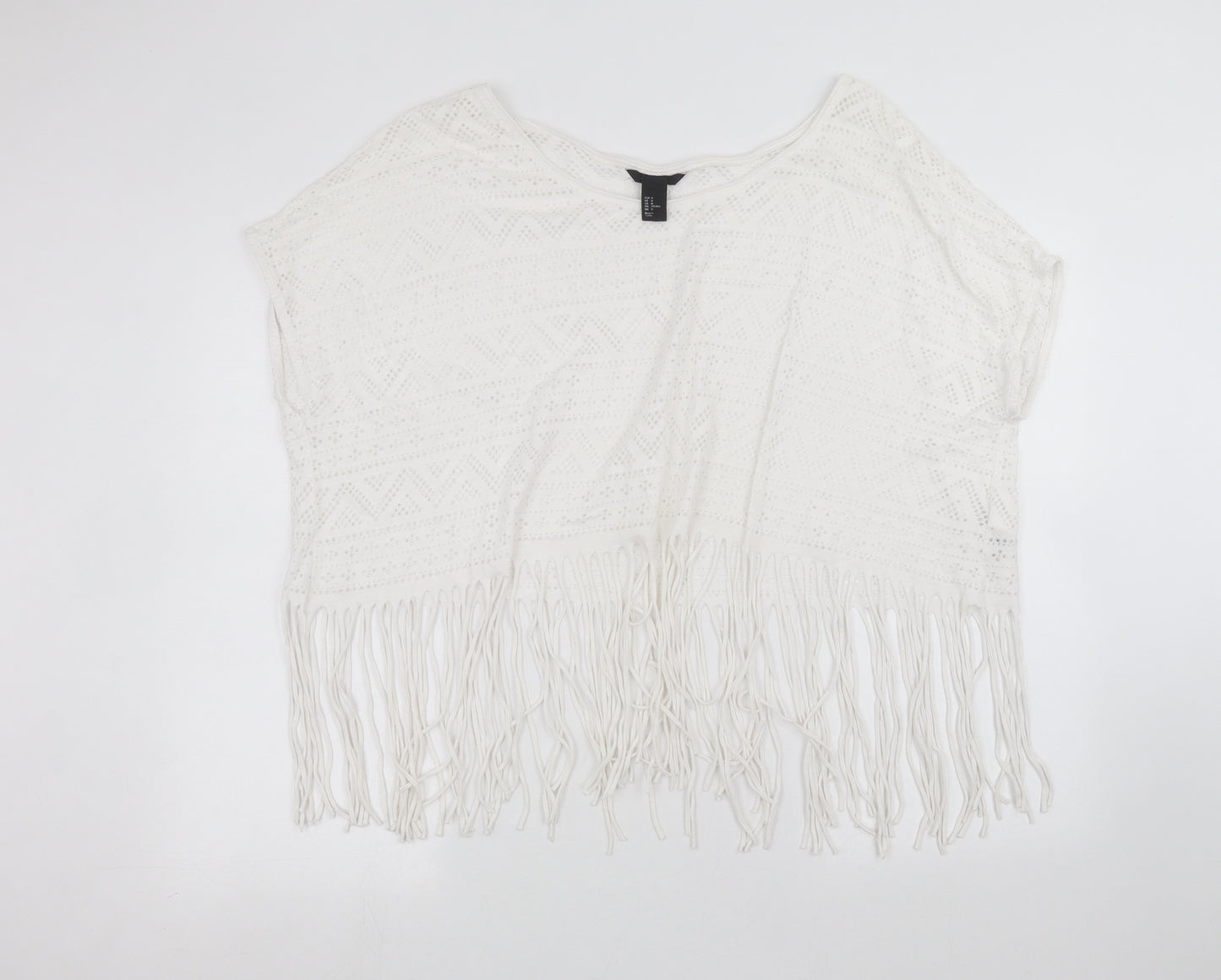 H&M Womens White   Basic T-Shirt Size M