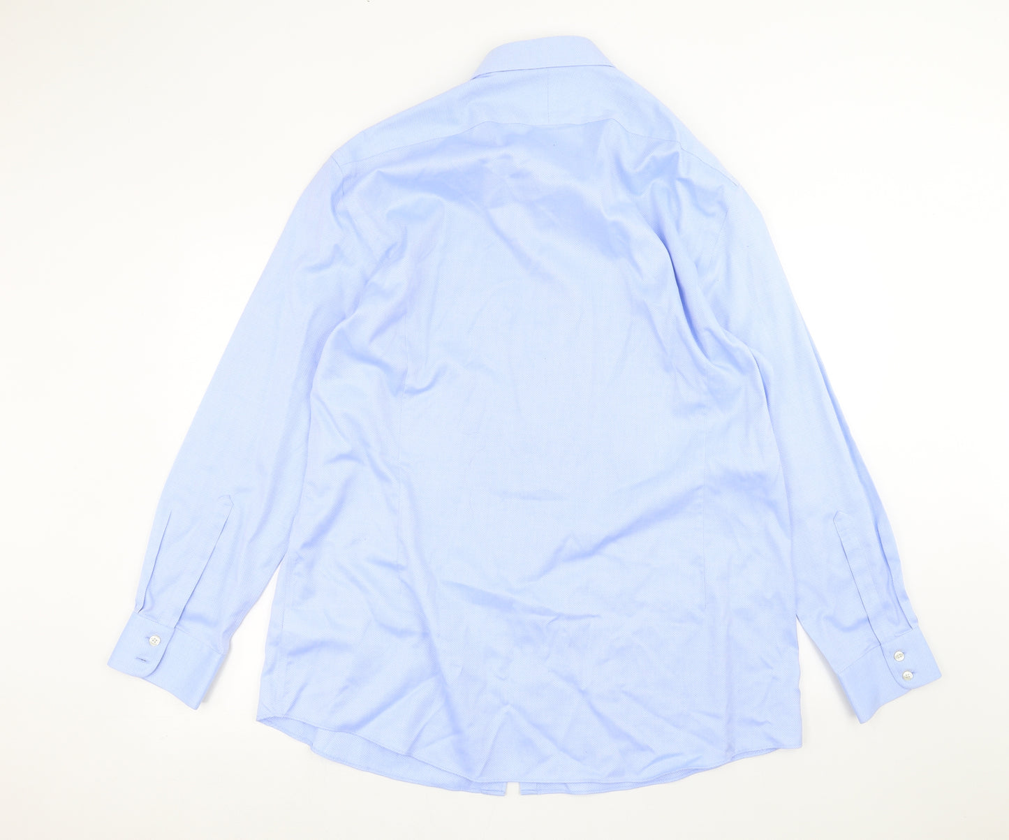 Charles Tyrwhitt Mens Blue    Dress Shirt Size 17.5