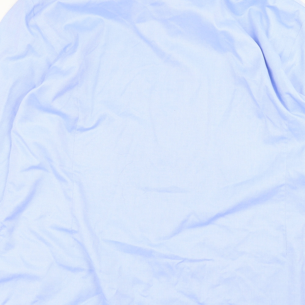 Charles Tyrwhitt Mens Blue    Dress Shirt Size 17.5