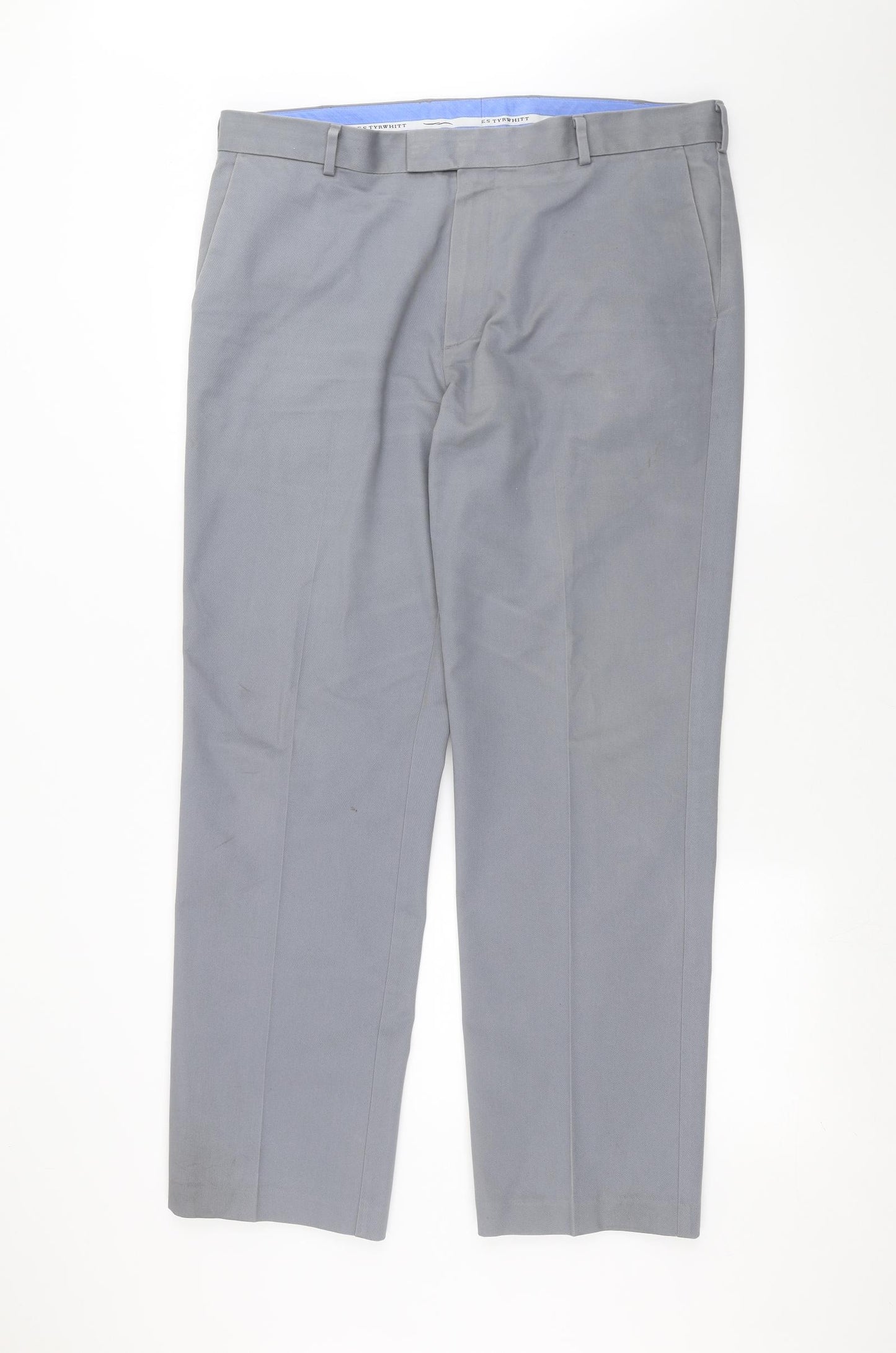 Charles Tyrwhitt Mens Grey   Trousers  Size 38 in L30 in