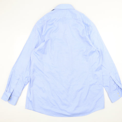 Charles Tyrwhitt Mens Blue    Dress Shirt Size 17.5