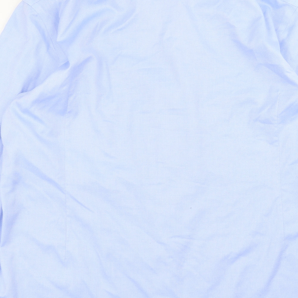 Charles Tyrwhitt Mens Blue    Dress Shirt Size 17.5