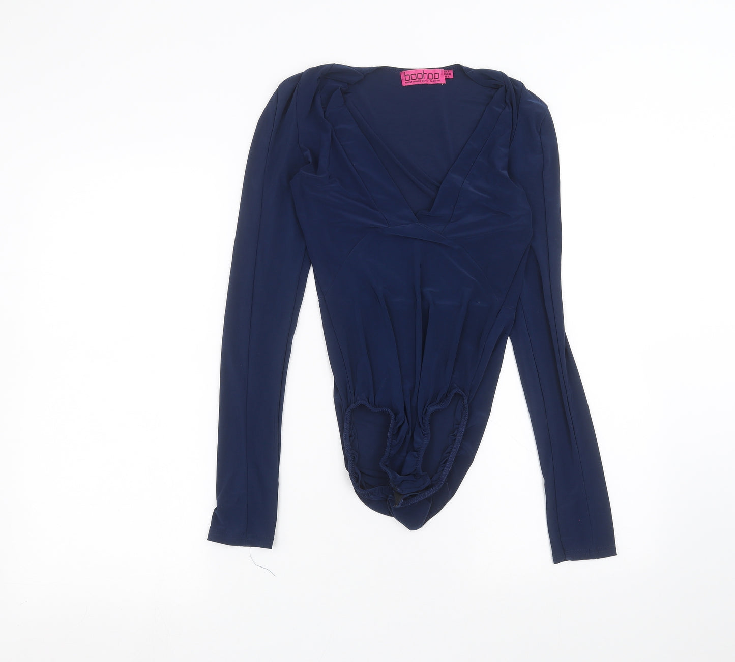 Boohoo Womens Blue   Bodysuit One-Piece Size 10