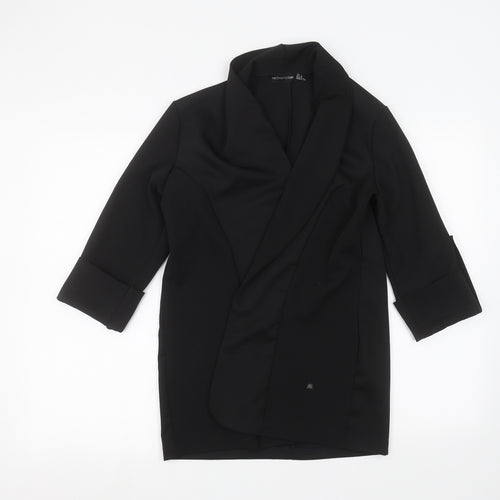PRETTYLITTLETHING Womens Black   Cardigan Jumper Size 4