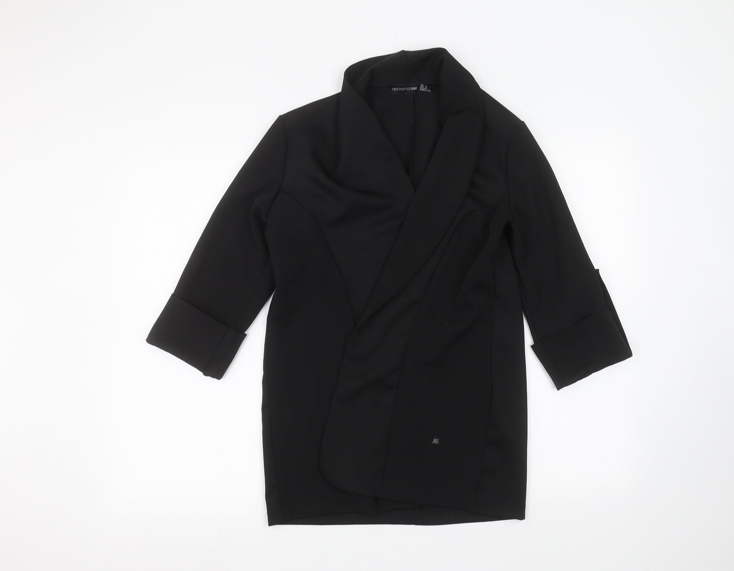 PRETTYLITTLETHING Womens Black   Cardigan Jumper Size 4