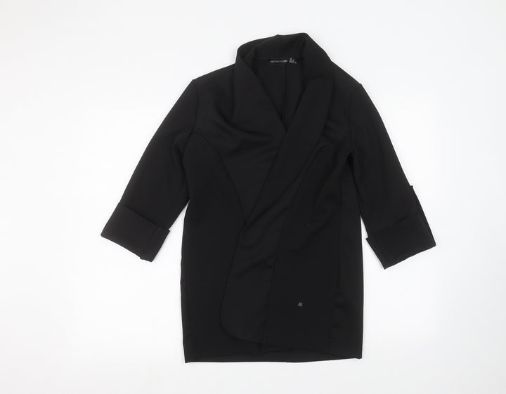 PRETTYLITTLETHING Womens Black   Cardigan Jumper Size 4