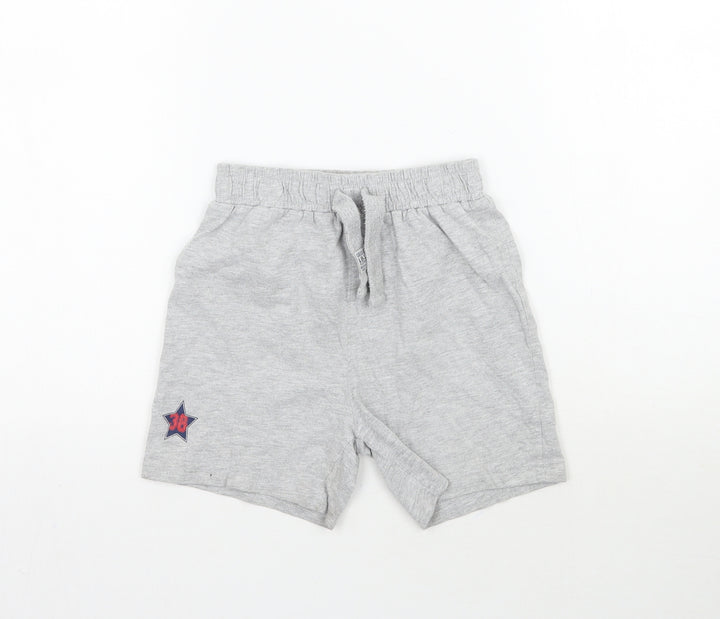 Ladybird Girls Grey   Sweat Shorts Size 5-6 Years